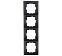 Kopp 308750065 Paris Cadre 4 Prises Noir Mat