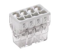 Kopp 33346416 WAGO Compact Lot de 10 bornes de raccordement 8 Couches 0,5-2,5 mm2 Transparent/Gris
