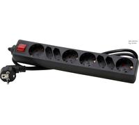 KOPP 4+4-V Plug A avec 1.4m Black Euro SH Switch Cord - 129505006 [10 Pieces]
