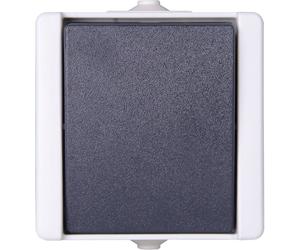 Kopp 540656002 1 pièce Gamme d'interrupteurs pour pièce humide complet Interrupteur, Interrupteur va-et-vient proAQA gris 1 pc(s)