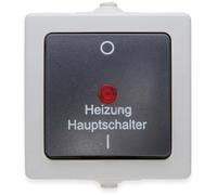 Interrupteur d'arrêt d'urgence pour chauffage Kopp 565356002 Nautic gris