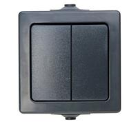 Kopp 565515009 Nautic Interrupteur à encastrer en saillie pour pièce Humide 250 V (10A) IP44 Anthracite