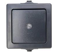 Kopp 566315004 Nautic Interrupteur encastré pour pièce Humide 250 V (10A) IP44 Anthracite