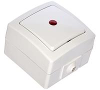 Kopp 566602003 Interrupteur de contrôle lumineux pour pièces humides Nautic, Arktis