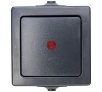 Kopp 566615003 Gamme d'interrupteurs pour pièce humide Nautic anthracite 1 pc(s)