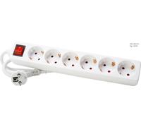 Kopp 6-Outlet Power Strip with Switch Arctic White - 120913004 [10 Pieces]