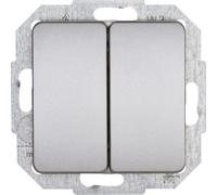 Kopp 618520088 commutateur électrique Bouton-poussoir Acier inoxydable