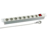 KOPP 691686K - Bloc multiprise 8 x CEE 7/3, RAL7035