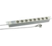 KOPP 691687K - Bloc multiprise 8 x CEE 7/3, protection contre les surtensions