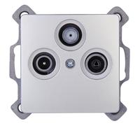 Kopp 921402082 Paris Prise d'antenne TV/RF/Sat Blanc Arctique, 921420084