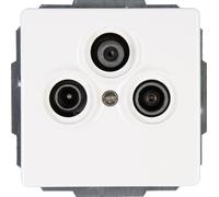 Kopp 924829088, SAT + TV + radio, 1 module, blanc