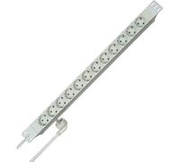Kopp 931204016 professionnel Versal 12 pots de heures, 45 degrés gedr. Avec compartiment de schutzk., 5 mm², 2 m avec fiche mâle coudée schutzk., 250 VAC 16 Amp