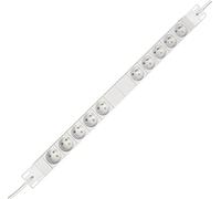 Kopp 937504011 Versal 5 + 5 voies professionnel avec MSK de heures, Circuit 2 GETR., 45 degrés gedr. Casseroles, 2,5 m avec fiche mâle coudée schutzk., 250 VAC, 16 Amp