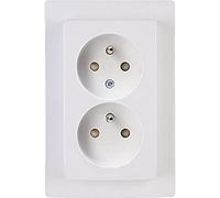 Kopp 944602085 Paris Prise de courant 2 prises avec protection de contact renforcée 250 V Blanc arctique