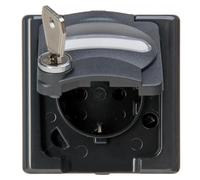 KOPP APWG Blue Electric 1034.1500.0 Prise de courant CEBEC avec fente anthracite