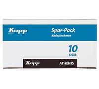 Kopp ATHENIS Lot de 10 cadres de recouvrement simples en anthracite - 86 x 86 x 9,5 mm - Cadre pour prises et interrupteurs - Élégant cadre en plastique mat - Cadre pour interrupteur d'éclairage de