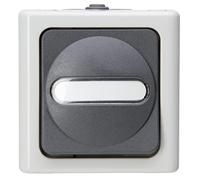 Kopp Blue Electric 560856002 Lot de 5 boutons poussoirs à fermeture Gris