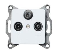 Kopp Einsatz TV-, Radio-, SAT-Steckdose europe Arktis-blanc, mat 915813089