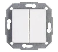 Kopp Einsatz Wechselschalter europe Arktis-blanc, mat 613313083