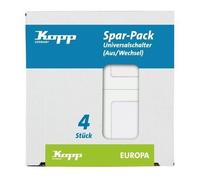 Kopp Einsatz Wechselschalter europe Arktis-blanc, mat 617613086