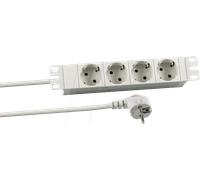 KOPP ESP.72K - Bloc multiprise 10" 1HE 4 x CEE7/7