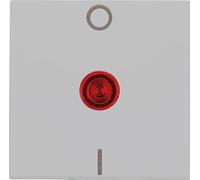 Kopp HK07 Lot de 5 bascules à bascule 2 pôles avec lentille rouge Gris mat