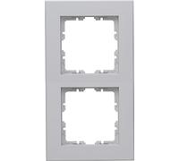 Kopp HK07 Pure Lot de 10 cadres de finition pour 2 prises Gris mat