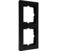 Kopp HK07 Pure Lot de 10 cadres de finition pour 2 prises Noir mat