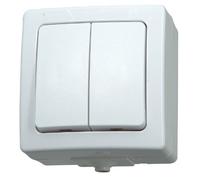 Kopp Interrupteur de série en saillie pour locaux humides Nautic arctique, 565502009