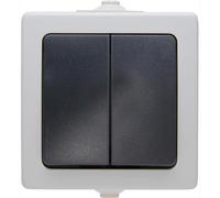 Kopp Interrupteur série AP/FR Nautic 565556008 – en saillie pour locaux humides gris
