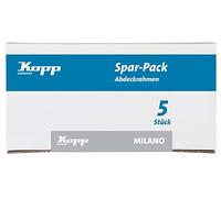 Kopp Milano 305713108 Lot de 5 cadres de recouvrement 2 compartiments Blanc