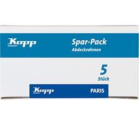Kopp Paris 402550011 Lot de 5 Cadres de recouvrement Double Noir Mat