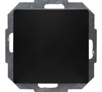 Kopp Paris Interrupteur Universel, Noir Mat, encastré, avec capacité de Commutation 10 AX, IP20 de qualité supérieure, avec bornes enfichables, élégant, encastré, 250 V ~