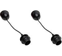 Kopp Pendule à cordon pour abat-jour, support suspendu, suspension avec douille E27 et bague vissée, noir 210205042
