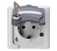 KOPP Prise 1f gr mt BLUE ELECTRIC AP Klappd