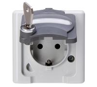 KOPP Prise 1f gr mt BLUE ELECTRIC AP Klappd