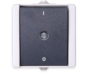 Kopp - proAQA AP/FR Interrupteur 2 pôles avec éclairage