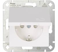 Kopp simple Insert Prise 2P+T avec clapet HK 07 blanc pur 940129002 1 pc(s)
