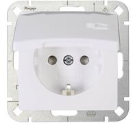 Kopp simple Insert Prise 2P+T avec clapet HK05 blanc arctique 920802008 1 pc(s)