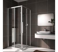 Koralle myDay Porte coulissante, avec élément fixe, pour accès d'angle, VB029S2220AP1, ESF2 90/80
