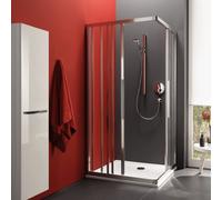 Koralle myDay Porte coulissante, avec élément fixe, pour accès d'angle, VB040S1120AA1, ESF3 75/90