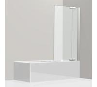 Koralle porte battante pour baignoire, avec panneau fixe, S800 BPFA 80 R, butée à droite, 790-805x1500mm, VD02308015CP1, Cabines de douche: Cadre : Argent brillant, Verre : ESG GlasPlus