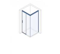Koralle S600Plus Porte coulissante avec paroi de séparation sur élément fixe DSTDF2 170 R, paroi de séparation droite, 1700mm, V1149S7820QA1, Cabines de douche: Profil/panneau : Argent brillant / bril