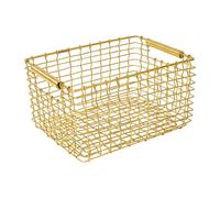 KORBO Panier de rangement Rectangular 15 Laiton