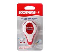 Kores - 2Way : Rouleau de Ruban Correcteur pour Étudiants et Adultes, Ruban Correcteur Sec sans Pelage avec Poignée Souple, Fournitures Scolaires et de Bureau, Paquet Individuel, 8m x 4,2 mm