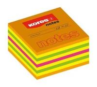 Kores bloc cube note repositionnable 75 x 75 mm 450 feuilles 5 couleurs néon n48465 G