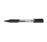 Kores Boite De 12 Stylo Bille Rétractable K-Pen K6 Triangulaire Pte Moyenne Noir