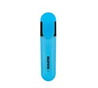Kores - Bright Liner Plus : Surligneurs Bleus Fluorescents, Pointe Biseautée, Encre à Base d'Eau, Forme Ergonomique, Fournitures Scolaires et de Bureau, Paquet de 10