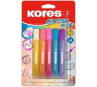 Kores Colle Liquide "Glitter Glue" X5 , Couleurs Pastelles