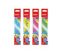 Kores - Elastik : Règle Flexible de 15 cm avec Bord Encreur pour Enfants et Étudiants, Légère, Fournitures Scolaires et de Bureau, Paquet de 1 en Couleurs Assorties